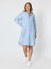 Pier Stripe Shirtdress - Blue/White