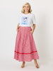 Summer Spritz Print Cotton Tee - White Multi