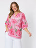 Candy Garden Floral Print Top - Pink/Multi