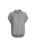 Bianca Stripe Print Shirt - Black/White