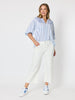 Seaside Stripe Print Top - Blue/White