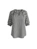 Kalahari Stripe Print Tunic - Black/White