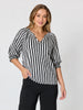 Kalahari Stripe Print Tunic - Black/White