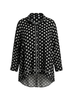 Del Mar Spot Print Shirt - Black/White