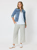 Urban Stripe Print Pant - Olive White