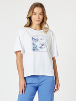 Italia Graphic Tee - White / Blue