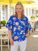 Summer Gala Top - Cobalt