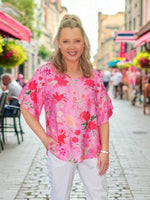 Summer Gala Top - Hot Pink