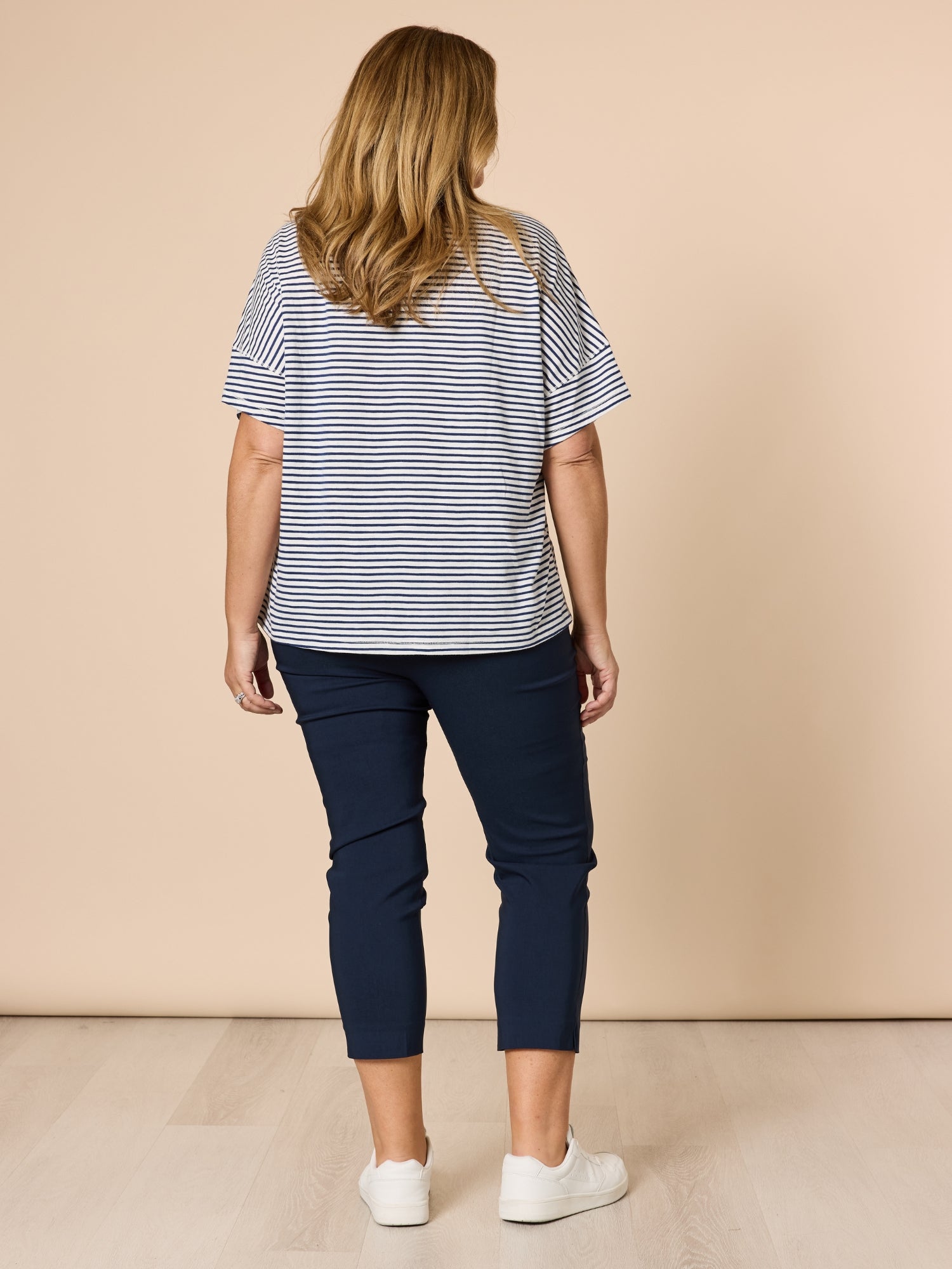 Zara Stretch Pant - Navy – Threadz