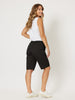 Santorini Cotton Pull On Shorts - Black