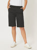Santorini Cotton Pull On Shorts - Black