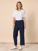 Marine Wide Leg Pant - Navy