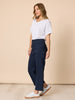 Marine Wide Leg Pant - Navy