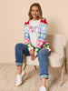 Deja Vu Embroidered Sweatshirt - Ivory