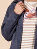 Downtown Faux Suede Jacket - Indigo