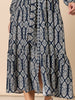 Lola Print Shirt Dress - Navy/White