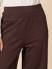 Kimmy Ponte Wide Leg Pant - Coffee