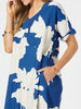 Barcelona Print Dress - Blue / Natural