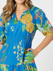 Tropics Midi Dress - Blue / Multi