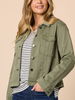 Retro Denim Jacket - Washed Khaki