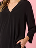 Traveller V Neck Top - Black