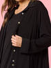 Traveller Longline Collar Cardigan - Black