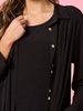 Traveller Longline Collar Cardigan - Black