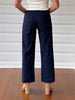 Marine Wide Leg Pant - Navy