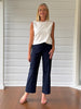Marine Wide Leg Pant - Navy