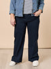 Marine Wide Leg Pant-Navy