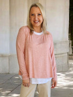 Alice 2 in 1 Knit Top - Coral