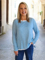 Alice 2 in 1 Knit Top - Blue
