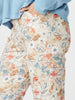 Lyla Floral Print Slim Leg Pant - Natural Floral threadz