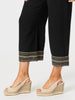 Cross Stitch Wide Leg Pant - Black threadz