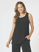 Basic Travel Jersey Tank - Black