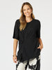 Travel Twist Top - Black threadz