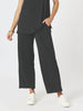 Travel Jersey Wide Leg Pant - Black threadz