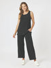 Travel Jersey Wide Leg Pant - Black threadz
