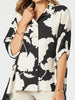 Barcelona Floral Print Shirt - Black/Natural