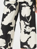 Barcelona Floral Print Wide Leg Pant - Black/Natural