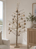 160cm Pre-Lit Decorative Christmas Tree - Gold