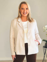 Avenue Faux Suede Jacket - Stone