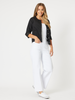 Maddy Wide Leg Jean - White