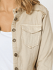 Military Denim Jacket - Natural