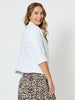 Military Denim Jacket - White