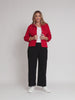 Maggie Denim Jacket - Red