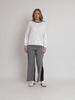 Empire Spliced Pant - Black Ivory