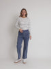 Carpenter Wide Leg Pull on Jean - Washed Denim