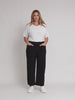 Marine Wide Leg Pant-Black