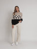 Mimi Print Knit - Natural/ Black
